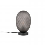 Facette - Matt Black Table Lamp with Decorative Smoked Glass Facette - Matt Black Table Lamp with Decorative Smoked Glass