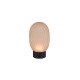 Trio-564210113 - Facette - Rechargeable Matt Black LED Table Lamp with Decorative Amber Glass
