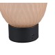 Trio-564210113 - Facette - Rechargeable Matt Black LED Table Lamp with Decorative Amber Glass