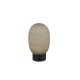 Trio-564210115 - Facette - Rechargeable Matt Black LED Table Lamp with Decorative Green Glass