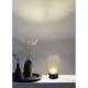 Trio-564210115 - Facette - Rechargeable Matt Black LED Table Lamp with Decorative Green Glass