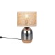 - Tara - Cork & Smoked Glass Table Lamp with Natural Straw Trio-564900157 - Tara - Cork & Smoked Glass Table Lamp with Natural Straw
