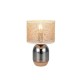 - Tara - Cork & Smoked Glass Table Lamp with Natural Straw Trio-564900157 - Tara - Cork & Smoked Glass Table Lamp with Natural Straw