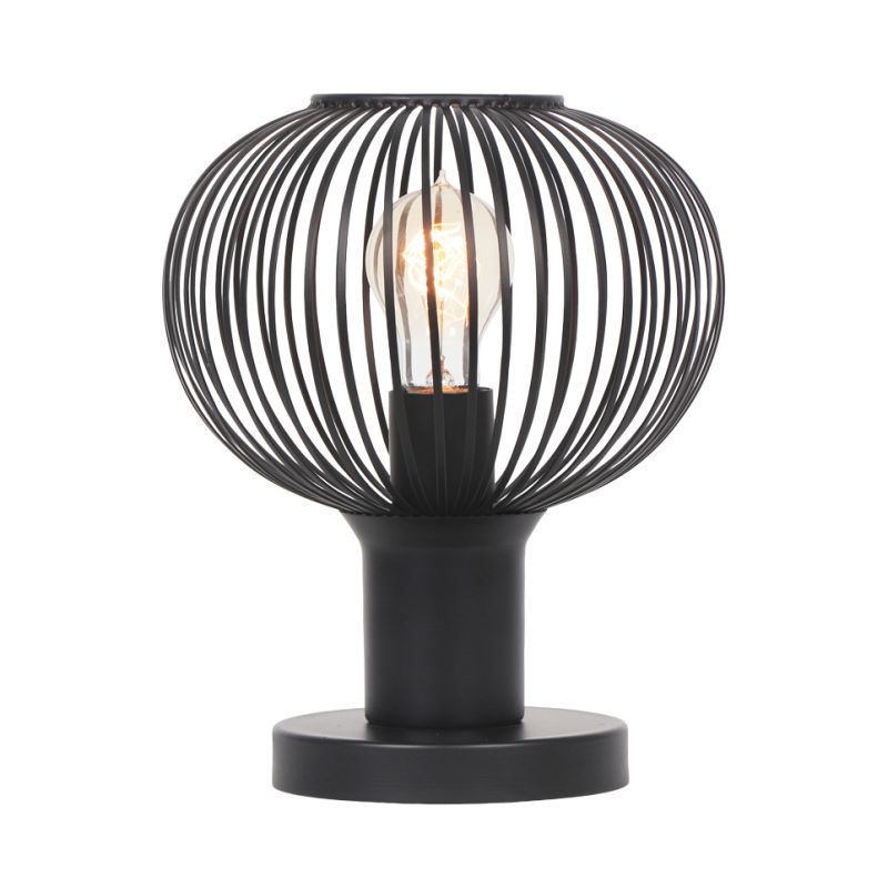 Table & Floor Lamp - Gila - Matt Black Table Lamp ∅ 23 cm Trio-565700132 - Gila - Matt Black Table Lamp ∅ 23 cm