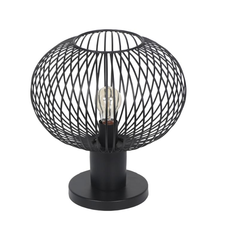 - Gila - Matt Black Table Lamp ∅ 33 cm Trio-565790132 - Gila - Matt Black Table Lamp ∅ 33 cm
