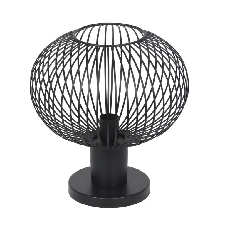 - Gila - Matt Black Table Lamp ∅ 33 cm Trio-565790132 - Gila - Matt Black Table Lamp ∅ 33 cm