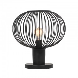 Gila - Matt Black Table Lamp ∅ 33 cm
