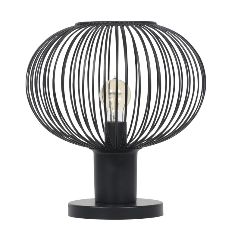- Gila - Matt Black Table Lamp ∅ 33 cm Trio-565790132 - Gila - Matt Black Table Lamp ∅ 33 cm