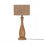 Toba - Wood Table Lamp with Natural Jute Toba - Wood Table Lamp with Natural Jute