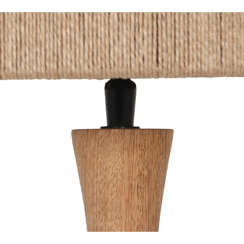 - Toba - Wood Table Lamp with Natural Jute Trio-567200130 - Toba - Wood Table Lamp with Natural Jute