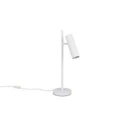 Soka - Matt White Ribbed Desk Lamp
