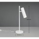 Trio-567700131 - Soka - Matt White Ribbed Desk Lamp