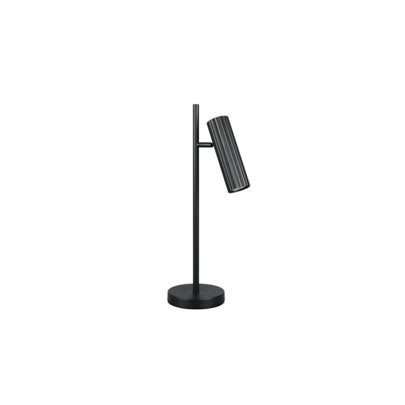 Trio-567700132 - Soka - Matt Black Ribbed Desk Lamp