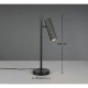 Trio-567700132 - Soka - Matt Black Ribbed Desk Lamp