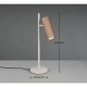 Trio-567700165 - Soka - Coffee & Warm Grey Ribbed Desk Lamp