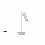 Soka - Warm Grey Ribbed Desk Lamp