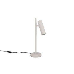 Soka - Warm Grey Ribbed Desk Lamp