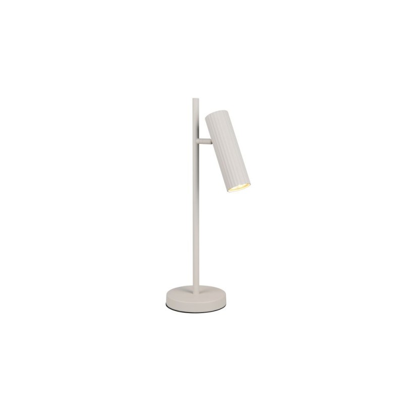 Trio-567700176 - Soka - Warm Grey Ribbed Desk Lamp