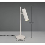 Soka - Warm Grey Ribbed Desk Lamp