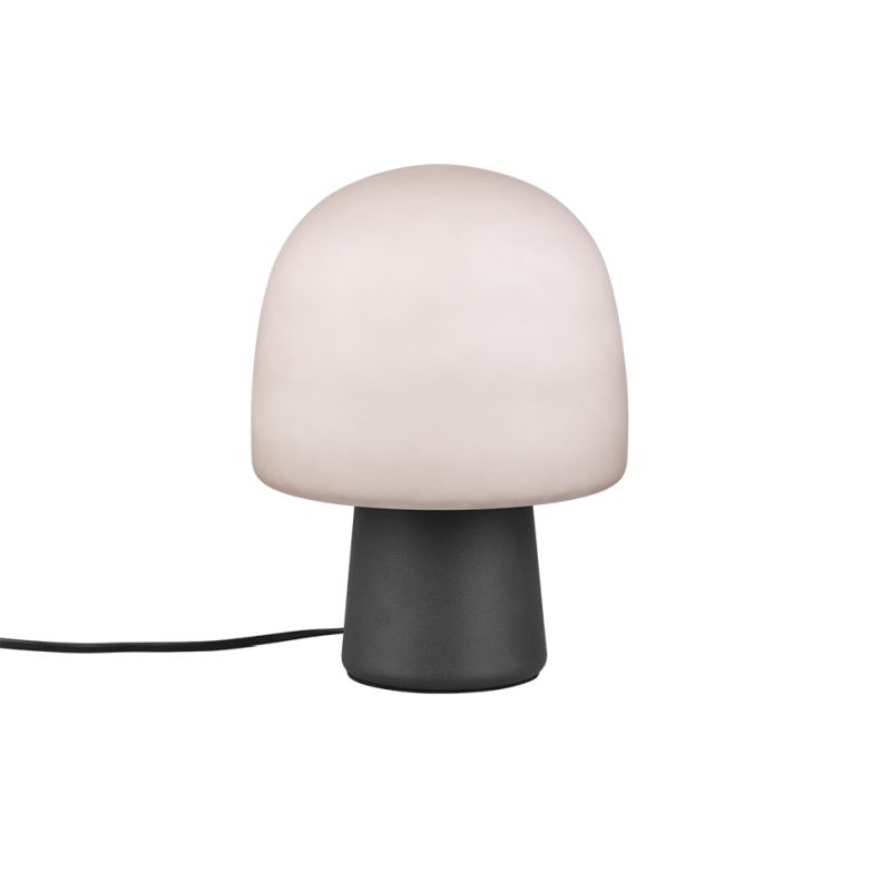 - Steen - Black Table Lamp with White Glass Trio-568200132 - Steen - Black Table Lamp with White Glass