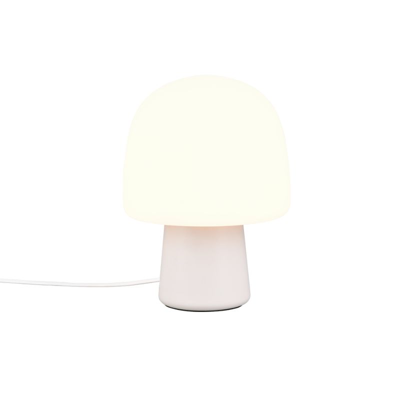 Trio-568200176 - Steen - Warm Grey Table Lamp with White Glass