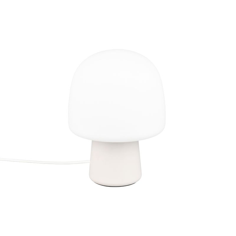 Trio-568200176 - Steen - Warm Grey Table Lamp with White Glass
