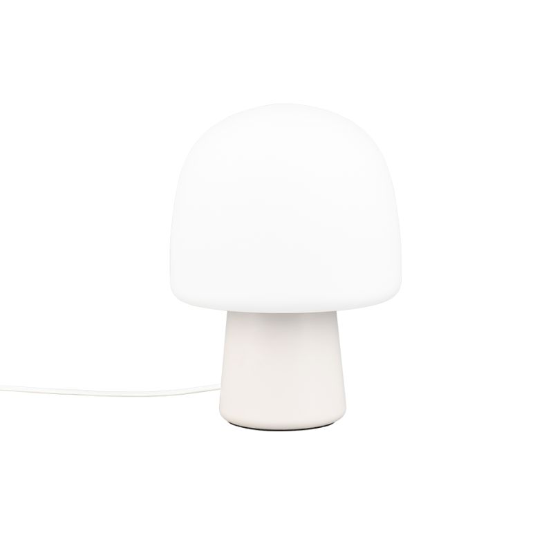 Trio-568200176 - Steen - Warm Grey Table Lamp with White Glass