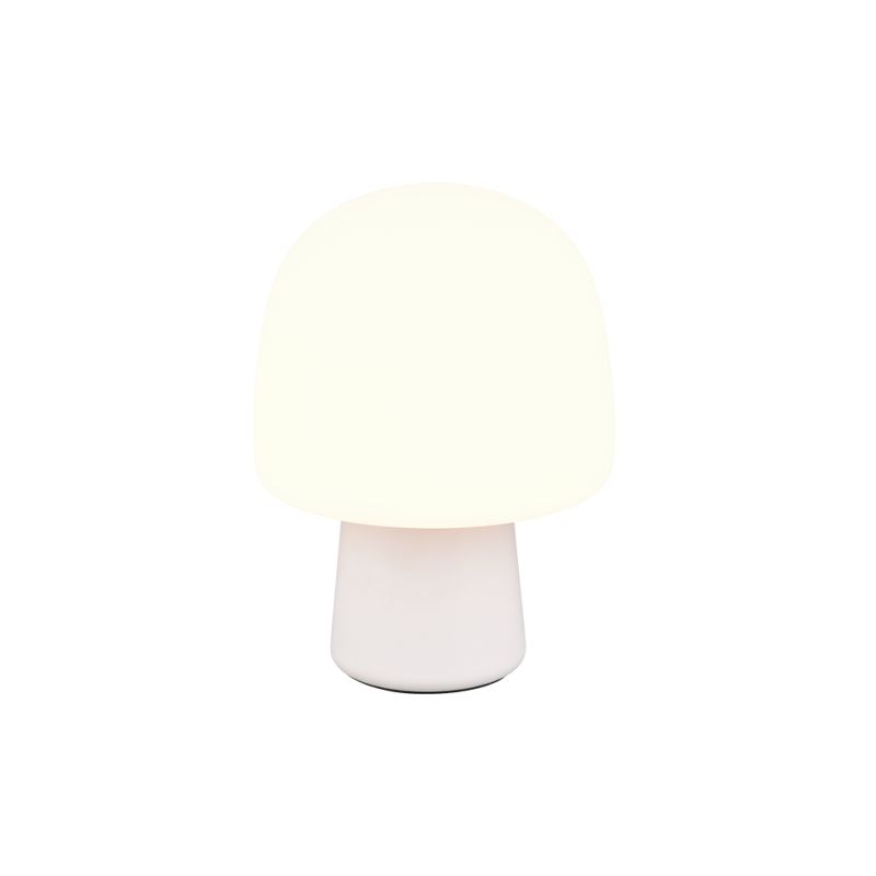 Trio-568200176 - Steen - Warm Grey Table Lamp with White Glass