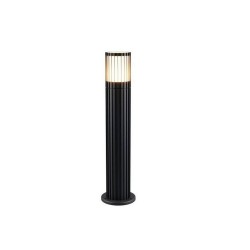 Volga - Anthracite Bollard with White Diffuser