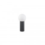 Mures - Anthracite Post with White Glass IP44