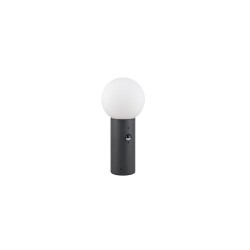 Mures - Anthracite PIR Post with White Glass IP44