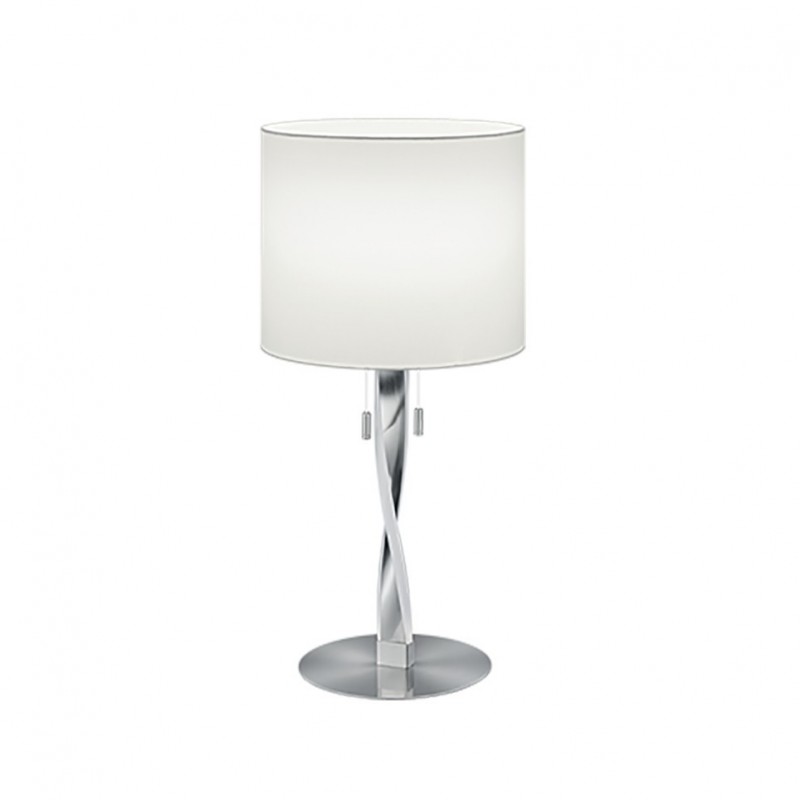- Nandor - Matt Nickel LED Table Lamp with White Shade Trio-575310307 - Nandor - Matt Nickel LED Table Lamp with White Shade