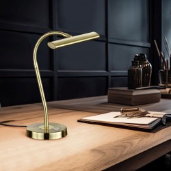 Curtis - Matt Brass LED Touch Desk Lamp Curtis - Matt Brass LED Touch Desk Lamp