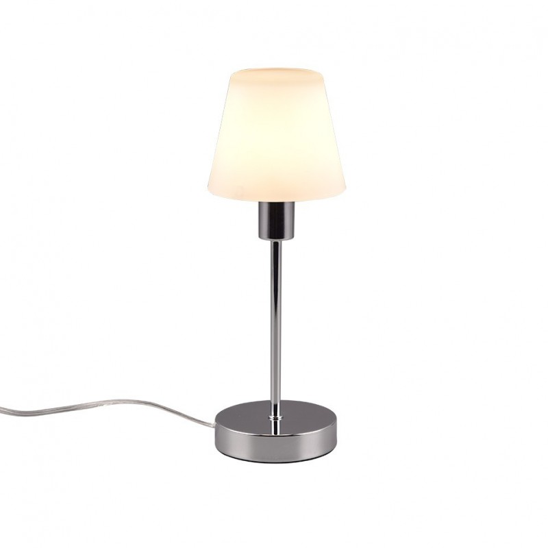 - Luis II - Chrome Table Lamp with Opal White Glass Trio-595700106 - Luis II - Chrome Table Lamp with Opal White Glass