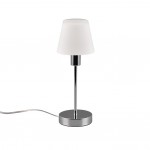 Luis II - Chrome Table Lamp with Opal White Glass Luis II - Chrome Table Lamp with Opal White Glass