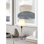 Luis II - Chrome Table Lamp with Opal White Glass Luis II - Chrome Table Lamp with Opal White Glass
