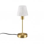 Luis II - Matt Brass Table Lamp with Alabaster Glass Luis II - Matt Brass Table Lamp with Alabaster Glass
