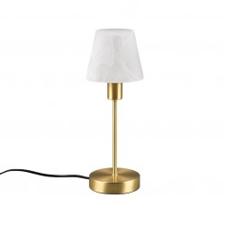 Luis II - Matt Brass Table Lamp with Alabaster Glass Luis II - Matt Brass Table Lamp with Alabaster Glass