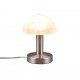 - Fynn II - Matt Nickel Table Lamp with Alabaster Glass Trio-599100107 - Fynn II - Matt Nickel Table Lamp with Alabaster Glass