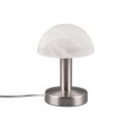 Fynn II - Matt Nickel Table Lamp with Alabaster Glass Fynn II - Matt Nickel Table Lamp with Alabaster Glass