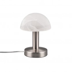 Fynn II - Matt Nickel Table Lamp with Alabaster Glass Fynn II - Matt Nickel Table Lamp with Alabaster Glass