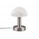 - Fynn II - Matt Nickel Table Lamp with Alabaster Glass Trio-599100107 - Fynn II - Matt Nickel Table Lamp with Alabaster Glass