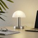 - Fynn II - Matt Nickel Table Lamp with Alabaster Glass Trio-599100107 - Fynn II - Matt Nickel Table Lamp with Alabaster Glass