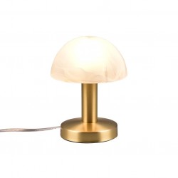 Fynn II - Matt Brass Table Lamp with Alabaster Glass Fynn II - Matt Brass Table Lamp with Alabaster Glass