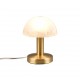 Table & Floor Lamp - Fynn II - Matt Brass Table Lamp with Alabaster Glass Trio-599100108 - Fynn II - Matt Brass Table Lamp with Alabaster Glass