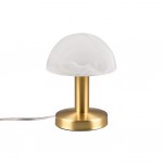 Fynn II - Matt Brass Table Lamp with Alabaster Glass Fynn II - Matt Brass Table Lamp with Alabaster Glass