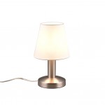 Mats II - Matt Nickel Table Lamp with White Shade Mats II - Matt Nickel Table Lamp with White Shade