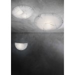 Sandrina - Chrome 2 Light Flush with White Glass with Clear Design Sandrina - Chrome 2 Light Flush with White Glass with Clear Design