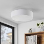 Hotel - Nickel Ceiling Lamp with White Shade ∅ 50 cm Hotel - Nickel Ceiling Lamp with White Shade ∅ 50 cm
