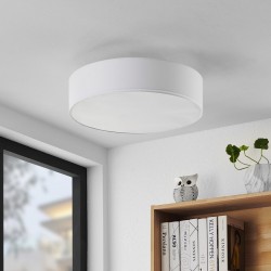 Hotel - Nickel Ceiling Lamp with White Shade ∅ 50 cm Hotel - Nickel Ceiling Lamp with White Shade ∅ 50 cm